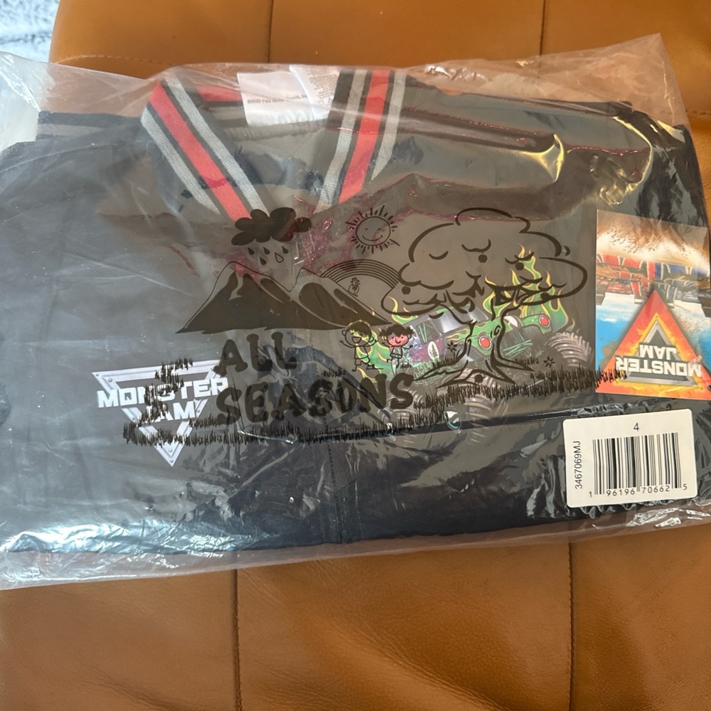 Kids Monster Jam Jacket with Monster Trucks - Picture 3 of 4